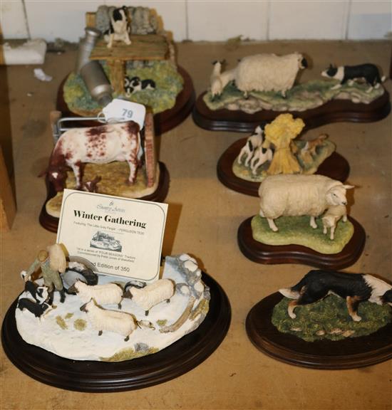 Quantity of sheep models etc